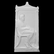 grave stele scan monument relief funerary 3d print model - Mito3D