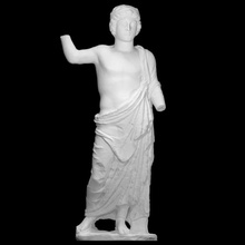 statue youth scan sculpture marble pentelic 3d print model - Mito3D