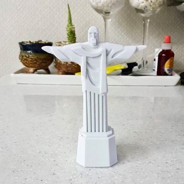 Christ Rédempteur Rio Janeiro Brésil architecture Amérique statue monument Sud Cristo point repère Repères brésil sudamérique amériques redenteur 3D print model - Mito3D
