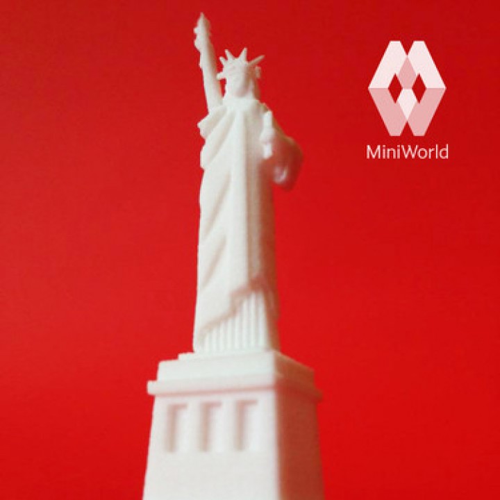 statue liberty - york city usa architecture america la nyc monument american landmark landmarks libert freedom 3D print model - Mito3D