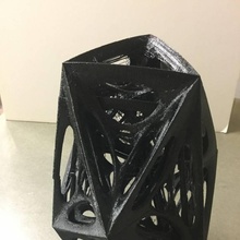 organic polyhedron vase & garden 3d print model - Mito3D