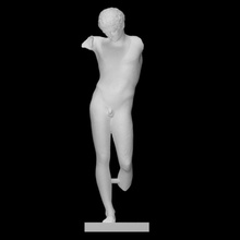bronze statue jeunesse analyse homme demi corps 3d print model - Mito3D