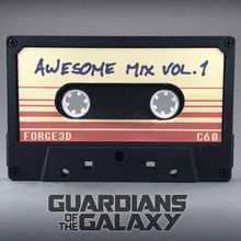 awesome mix tape guardians galaxy fan art movie cosplay props guardiansofthegalaxy robox decor forge3d 3d print model - Mito3D