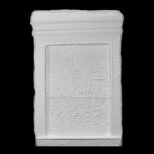 puerta conformado funerario estela escanear alivio 3d print model - Mito3D