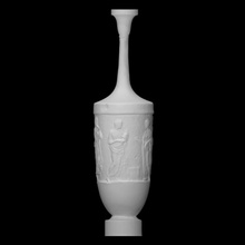 funerary lekythos scan object relief 3d print model - Mito3D