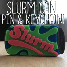 slurm pin keychain futurama fashion & accessories chain necklace bender fry multicolor pins leela filamentswap 3d print model - Mito3D