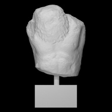 statuette scan man halfbody 3d print model - Mito3D
