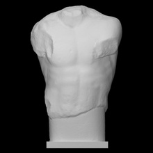 torso maschio statua scansione uomo metà corpo 3d print model - Mito3D