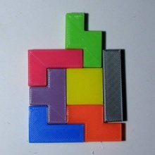 Tetris Stücke Spielzeuge Spiele 3d print model - Mito3D