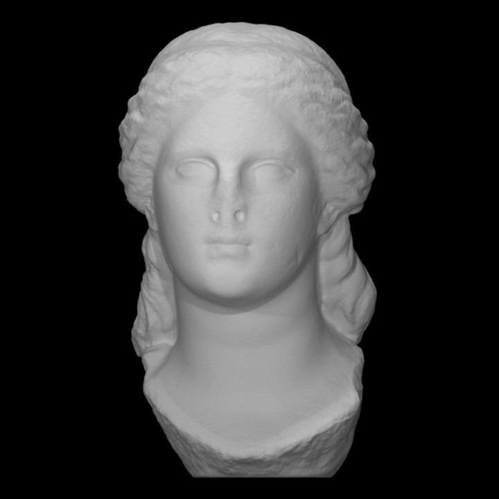 head isis scan woman halfbody 3D print model - Mito3D