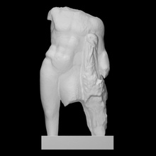 torso statuetta eracle scansione uomo metà corpo 3d print model - Mito3D