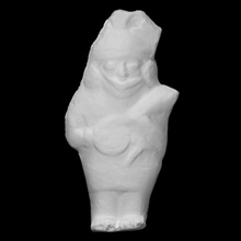 male moche figurine scan man halfbody 3d print model - Mito3D