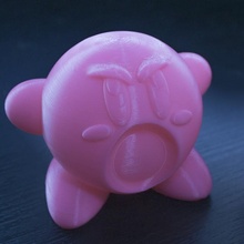 Kirby inhalar juguetes juegos nintendo lindo juego azar videojuegos rosado 3d print model - Mito3D