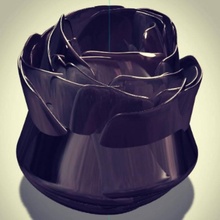 stylo supporter érable vase décor centre 3d print model - Mito3D
