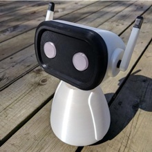 wee bo juguetes juegos lindo modelo robot huella 3d print model - Mito3D