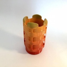 cubicado florero jardín 3d print model - Mito3D
