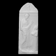 Grab Stele Scan Frau Linderung Beerdigung 3d print model - Mito3D