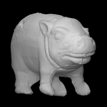 cerdo figurilla escanear animal tamaño completo 3d print model - Mito3D