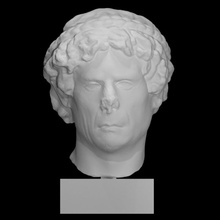 portrait head priest scan halfhead 3d print model - Mito3D