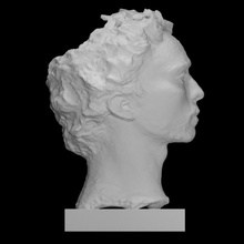 ritratto di Michetti analyse tête demi corps gemito 3d print model - Mito3D