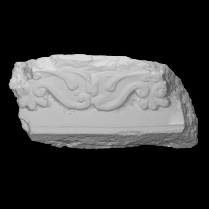 roman plaster scan relief fragment 3D print model - Mito3D