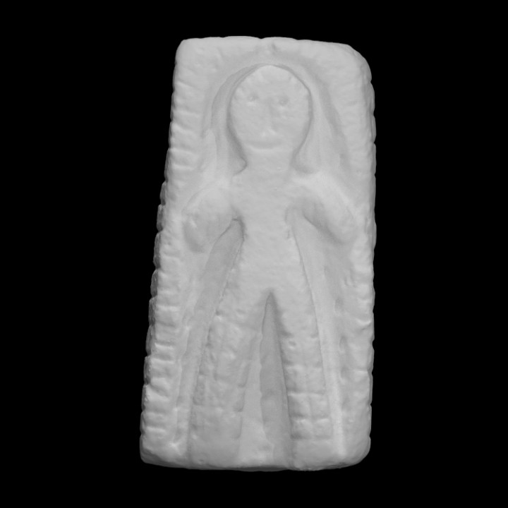 sandstone effigy scan object stone 3D print model - Mito3D