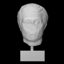 portrait head poet menander scan man halfbody 3d print model - Mito3D