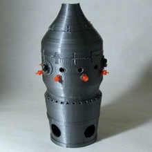 Star Kriege ig 88 Kopf Größe Ventilator Kunst Krieg Sterne Fullsize ig88 3d print model - Mito3D