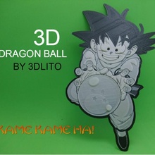 dibujo 3d figlio Goku bola trascinare fan arte anime manga sfera drago songoku serie nostalgia filatore mono 3dlito 80 acuto infancia ochenta imagen3d boladedragon artesmarciales akira toriyama boladedrag 3d print model - Mito3D