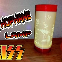 lampara kiss litofania fan art light rock heavy lithophane luz fotography 3d print model - Mito3D