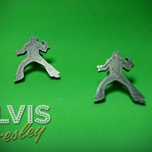 pendientes alfiler Elvis Presley Moda accesorios 3dlito 3d print model - Mito3D