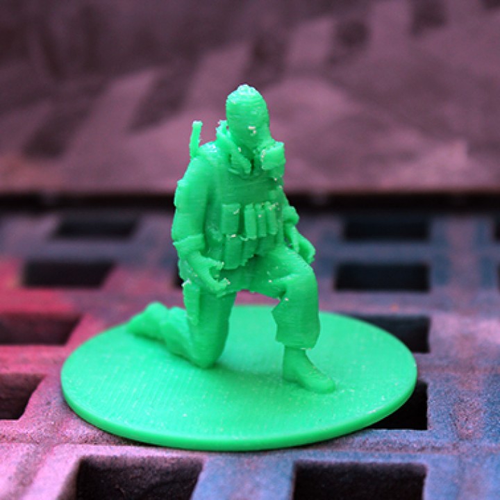 special ops soldier tabletop 3D print model - Mito3D