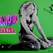 Shakira dibujo 3d ventilador arte desenhando canção imagem cantar cantante imagen 3d print model - Mito3D