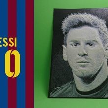 dibujo 3 boyutlu Messi hayran Sanat barcelona çizim Futbol Arjantin fc futbol 3dlito image3d dibujo3d 3d print model - Mito3D
