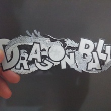 logo Drago palla en 3d fan arte anime manga litofania 3dlito imagen3d figlio Goku boladedragon 3d print model - Mito3D