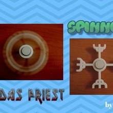 Spinner Judas Priester Spielzeuge Spiele Spiel Logo Metall Spielzeug Felsen schwer Spiner 3dlito zappeln juguete 3d print model - Mito3D
