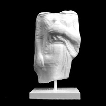 Mädchen Vogel british museum london scan Kunst Griechisch Marmor kore archaisch Tunika 3d print model - Mito3D