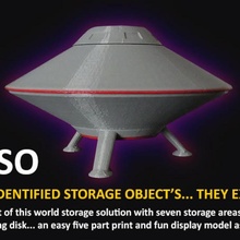 uso unidentified storage object toys & games christmas holder alien box chain container desk display extra fun funny gift handy hobby jewellery modern nuts office parts ring saucer sci-fi science small space spaceship 3d print model - Mito3D