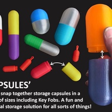 capsules & garden holder print bottle box cable capsule chain container easy fun gadget gift handy keychain kitchen nuts office parts pill simple storage tool tools unique popular household tablet 3d print model - Mito3D