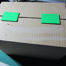 cardboard box closure clip & garden lifehack fastener cardboardbox closed 3d print model - Mito3D