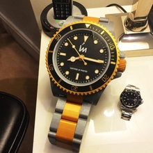 masiva buzo reloj escritorio jardín mecánica proyecto tamaño impreso enorme diverswatch buceo omega 3d print model - Mito3D