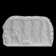 votive relief shape cave scan object fragment 3d print model - Mito3D