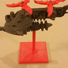 dwarf gyrobomber tabletop gyro helicopter warhammer bomb cannon bomber 28mm scale fantasy 3d print model - Mito3D