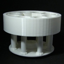 rotating flower pot & garden gardening flowerpot tinkercad 3d print model - Mito3D