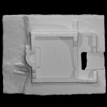 plaster model 3rd -c ad temple scan fragment crypt onject 3d print model - Mito3D