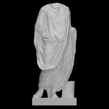 estátua masculino figura vestindo toga Varredura corpo 3d print model - Mito3D
