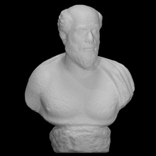 portrait bust bearded man scan head halfbody 3d print model - Mito3D