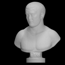male portrait bust scan head man halfbody 3d print model - Mito3D