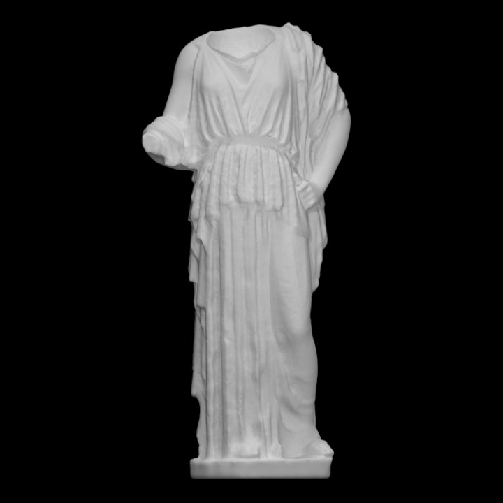 Marmor Statue Scan weiblich Göttin Ganzkörper 3D print model - Mito3D