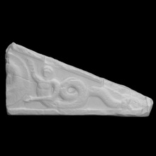 pediment scan object fragment 3d print model - Mito3D